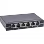 InLine Patch panel Cat.6A 0,5U 6 portas, mesa/parede/calha, preto com proteção contra pó