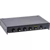 InLine Patch panel Cat.6A 0,5U 6 portas, mesa/parede/calha, preto com proteção contra pó