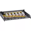 InLine Patch panel Cat.6A 0,5U 6 portas, mesa/parede/calha, preto com proteção contra pó