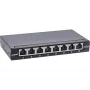 InLine Patch panel Cat.6A 0,5U 8 portas, mesa/parede/calha, preto, proteção contra pó