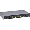 InLine Patch panel Cat.6A 0,5U 8 portas, mesa/parede/calha, preto, proteção contra pó