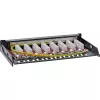 InLine Patch panel Cat.6A 0,5U 8 portas, mesa/parede/calha, preto, proteção contra pó