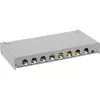 Patch panel InLine Cat.6A 0,5HE 8 portas, montagem em mesa/parede cinzento-claro RAL7035