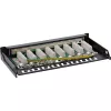 Patch panel InLine Cat.6A 0,5HE 8 portas, montagem em mesa/parede preto RAL9005