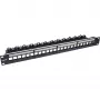 InLine Patch panel 24 vias, painel vazio Keystone, 19 polegadas, 1U, preto