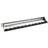 InLine Patch panel 24 vias, painel vazio Keystone, 19 polegadas, 1U, preto