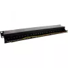 InLine Patch panel 19 polegadas Cat.6A 24 portas 1U preto RAL 9005