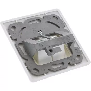 InLine Tomada de embutir Cat.6A 2x RJ45 branco RAL9010