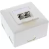 InLine Tomada de parede Cat.6A de sobrepor ou embutir 2x conector fêmea RJ45 76842S