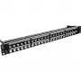 InLine Blank RJ45 Keystone Patch Panel 19 polegadas, 48 portas, 1U, preto