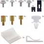 InLine Conjunto de parafusos com jumpers, clipes adesivos, espaçadores, clipes para cabos, 63 unid., InLine 77778