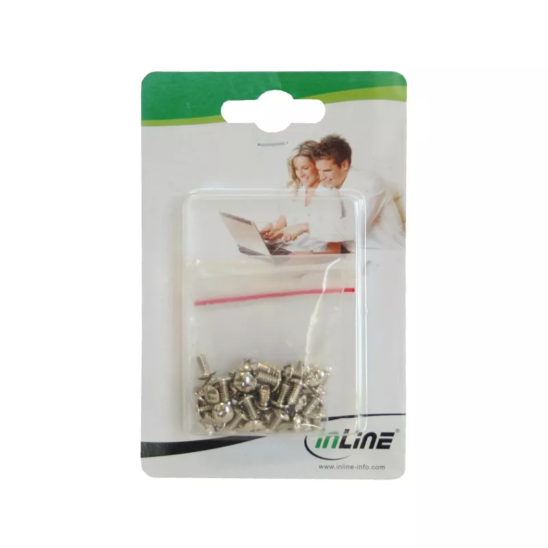 InLine Conjunto de parafusos para discos de 3,5 polegadas, 50 unid.