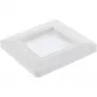 Moldura de parede com passagem de escovas InLine 78501 para TV, plástico, branco RAL9010, 80×80 mm