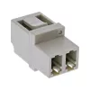 Adaptador de fibra ótica InLine Duplex LC/LC conector fêmea MultiMode casquilho cerâmico
