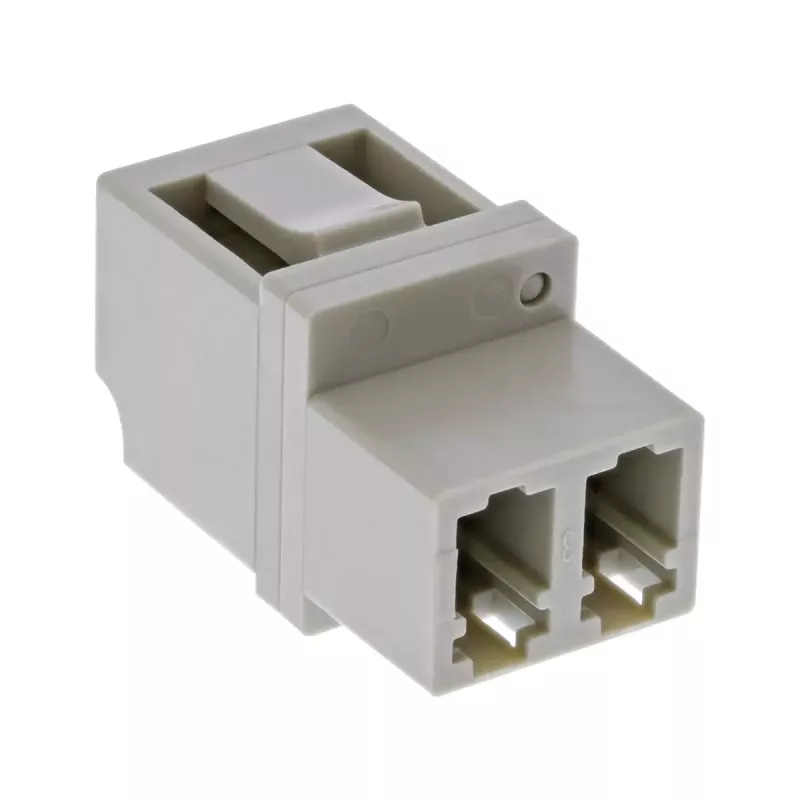 Adaptador de fibra ótica InLine Duplex LC/LC conector fêmea MultiMode casquilho cerâmico
