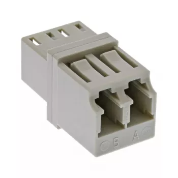 Adaptador de fibra ótica InLine Duplex LC/LC conector fêmea MultiMode casquilho cerâmico