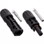 InLine 94001 conector de fios Standard4/MC4/PV4 preto ficha/conector fêmea