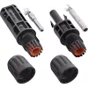 InLine 94001 conector de fios Standard4/MC4/PV4 preto ficha/conector fêmea