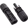 InLine 94001 conector de fios Standard4/MC4/PV4 preto ficha/conector fêmea