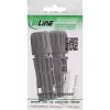 InLine 94001 conector de fios Standard4/MC4/PV4 preto ficha/conector fêmea