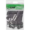 InLine 94010 conector de cabos Standard4/MC4/PV4 preto ficha/conector fêmea
