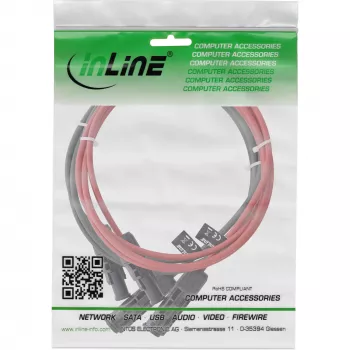 Cabo de média tensão InLine 95403 vermelho preto 1500V 3 m