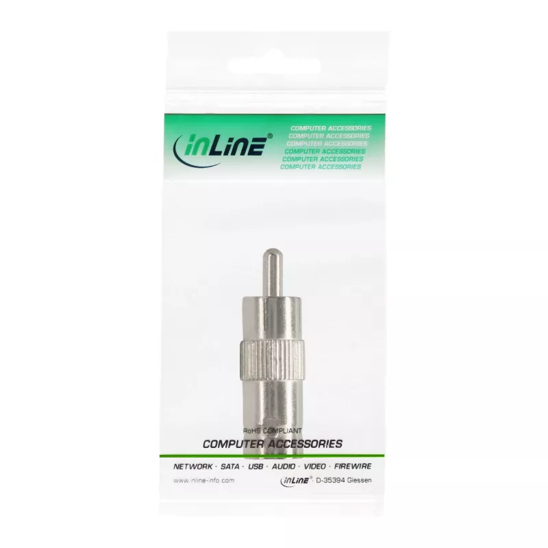 Adaptador de vídeo InLine 99320 ficha RCA para conector fêmea BNC