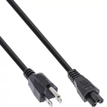 InLine B-16656U cabo de alimentação preto 2 m NEMA 5-15 IEC C5