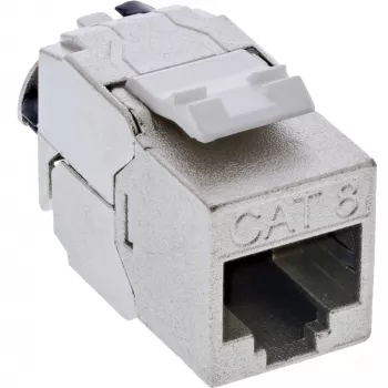InLine B-76202Q Ficha Keystone RJ45 Slim, Cat.8.1, pack a granel de 24