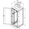 Rack autónomo Triton RMA-18-A66-CAX-N1 18U 800 kg cinzento