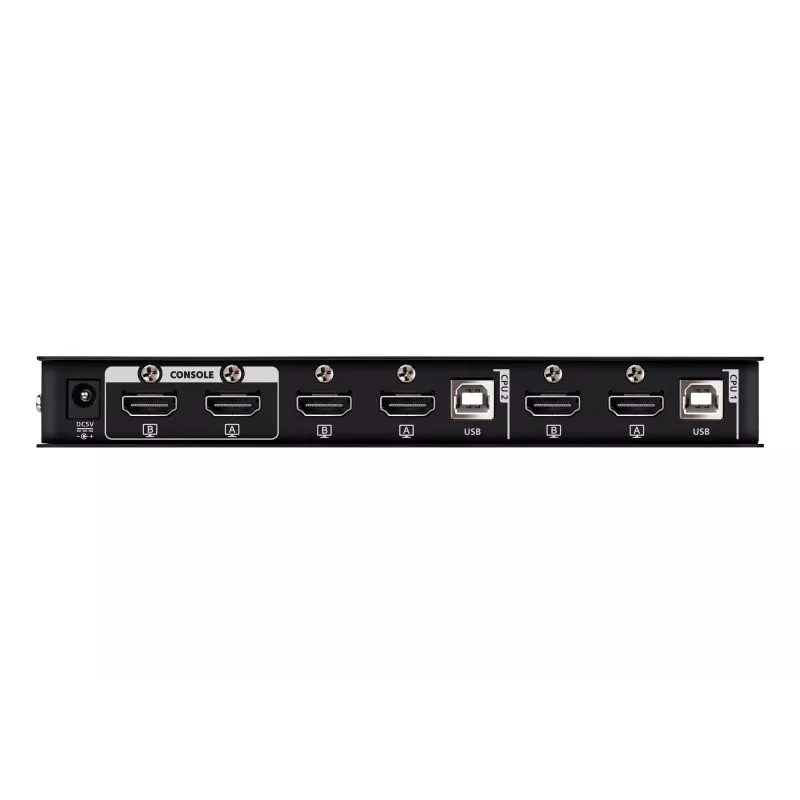 ATEN comutador KVMP 2 portas USB 4K HDMI ecrã duplo (cabos incluídos)