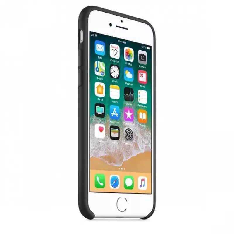 Capa de silicone Apple MQGK2ZM/A para iPhone 8/7 preto