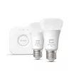 Kit de iniciação Smart LED Philips Hue White and Colour Ambience — 2× lâmpadas E27 11W, Bluetooth/Zigbee