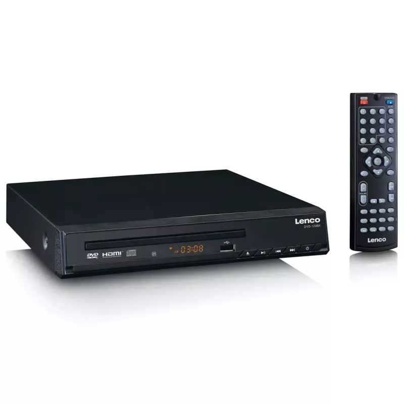 Leitor de DVD Lenco DVD-120 preto NTSC PAL 20-20000 Hz 90 dB