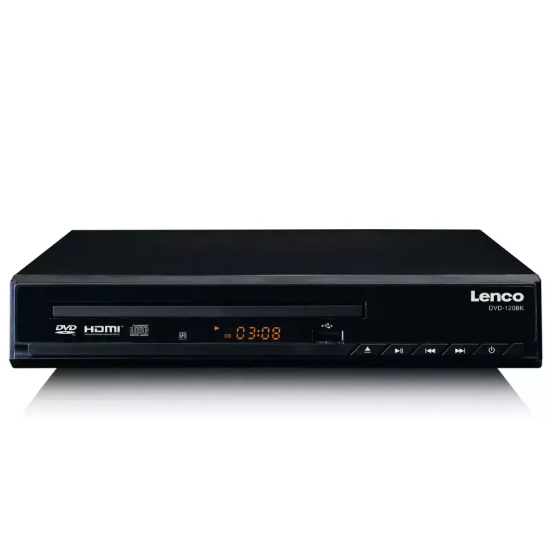 Leitor de DVD Lenco DVD-120 preto NTSC PAL 20-20000 Hz 90 dB
