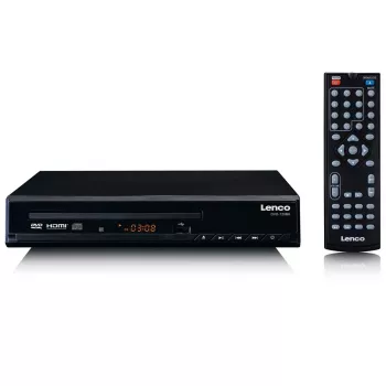 Leitor de DVD Lenco DVD-120 preto NTSC PAL 20-20000 Hz 90 dB