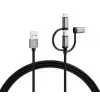 Varta Speed Charge & Sync Cabo 3-in-1, de USB-A para Lightning/Micro-USB/USB-C