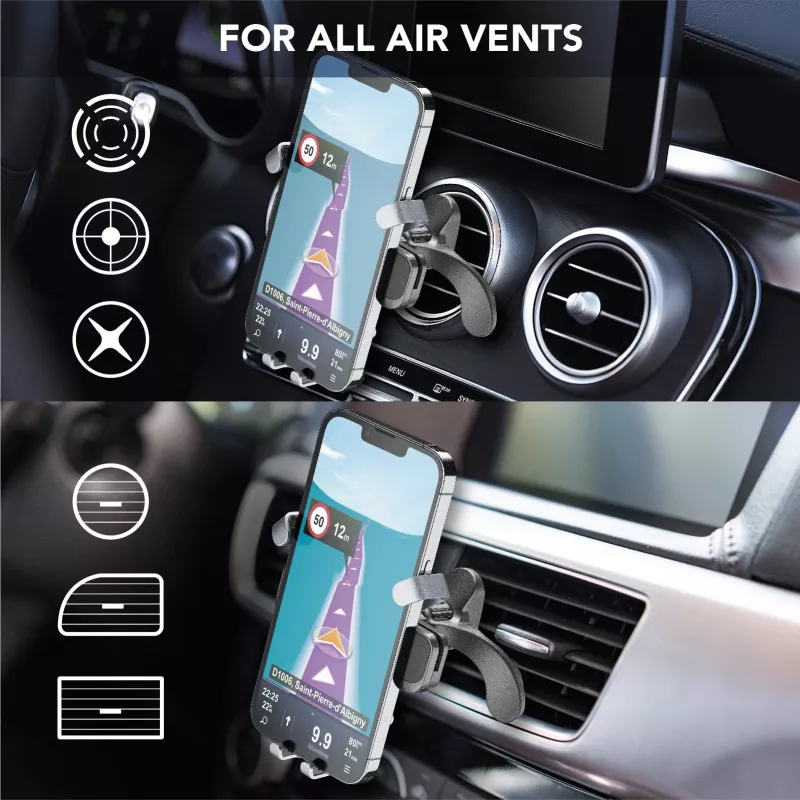 Cellularline Slide Fit - suporte universal de automóvel para smartphone com encaixe simples