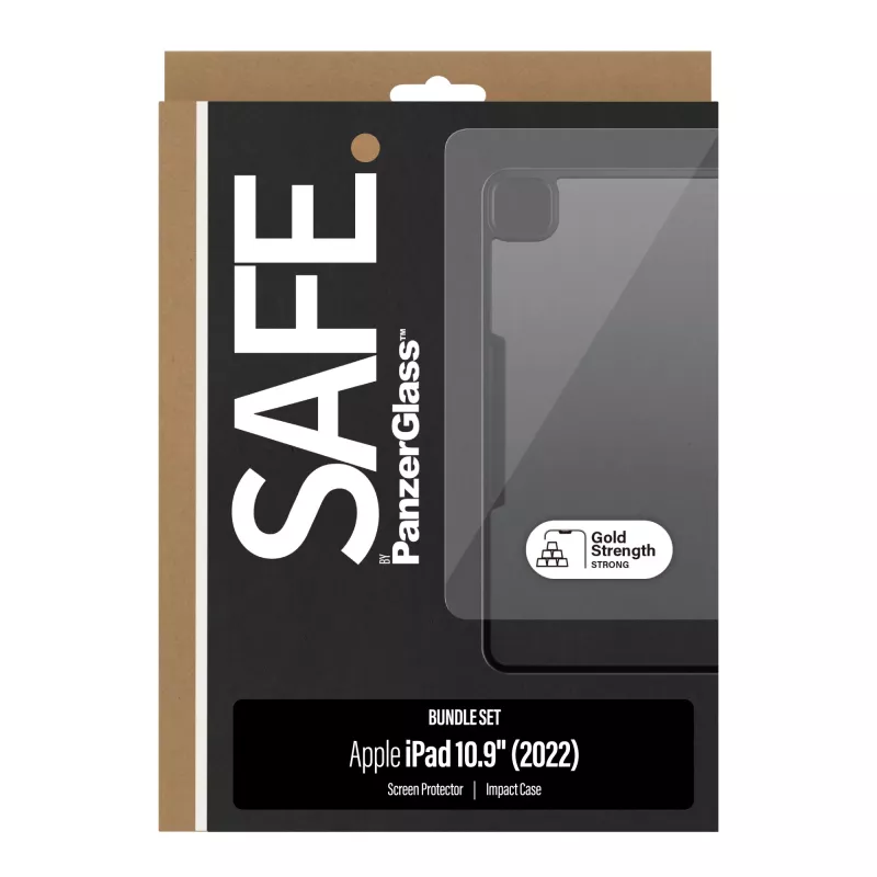 PanzerGlass SAFE. by ® Pacote 2 em 1 iPad 10.9'' (2022) | Ultra-Wide Fit