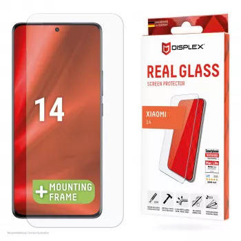 Película protetora de ecrã Displex (10H) para Xiaomi 14, moldura de montagem Eco, resistente a riscos