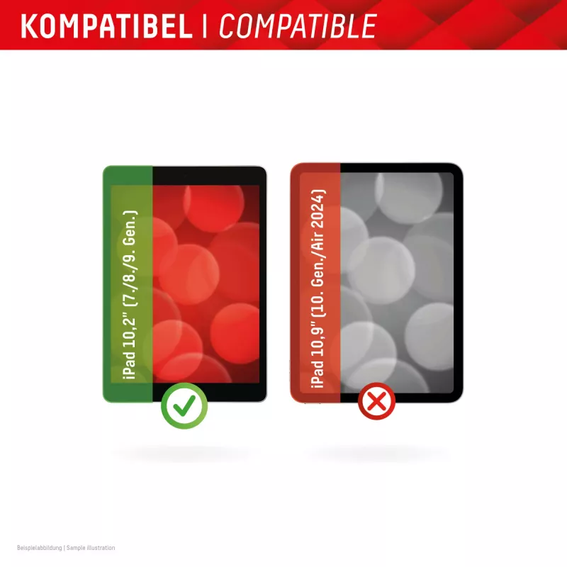 Filtro de privacidade removível de 2 vias Displex TABLET PRIVACY SAFE para iPad 10,2'' (7.ª/8.ª/9.ª ger.)