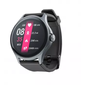 Cellularline ION PRO Round smartwatch Bluetooth® com app, 3,51 cm (1,38 polegadas), TFT, ecrã tátil, 0,00064 GB, 98 g
