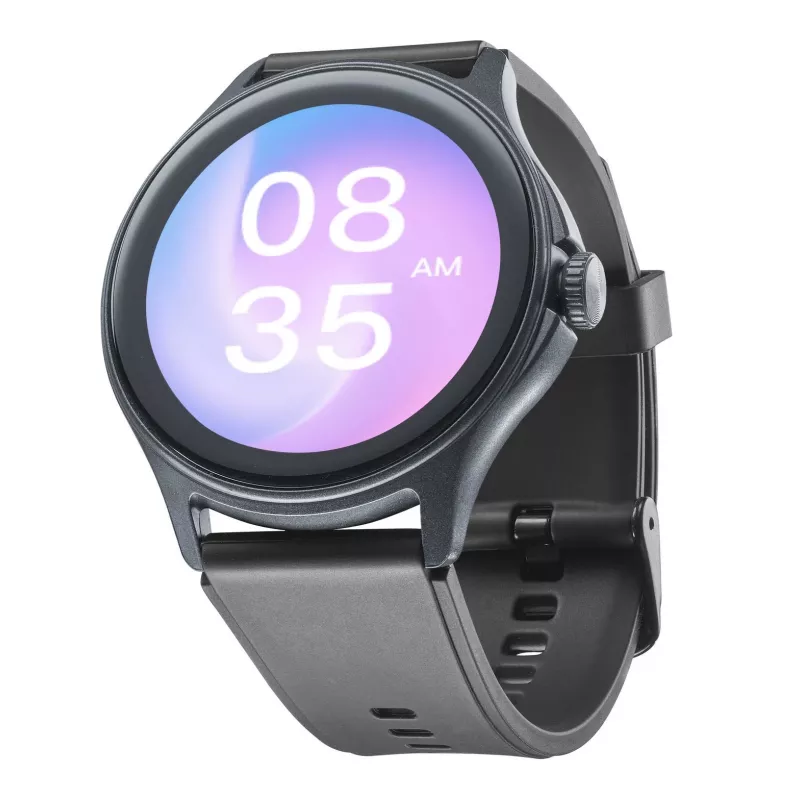 Cellularline ION PRO Round smartwatch Bluetooth® com app, 3,51 cm (1,38 polegadas), TFT, ecrã tátil, 0,00064 GB, 98 g