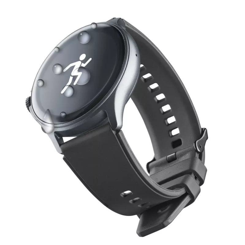 Cellularline ION PRO Round smartwatch Bluetooth® com app, 3,51 cm (1,38 polegadas), TFT, ecrã tátil, 0,00064 GB, 98 g