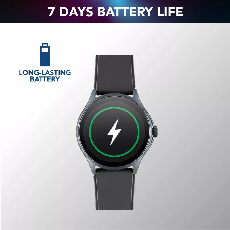 Cellularline ION PRO Round smartwatch Bluetooth® com app, 3,51 cm (1,38 polegadas), TFT, ecrã tátil, 0,00064 GB, 98 g