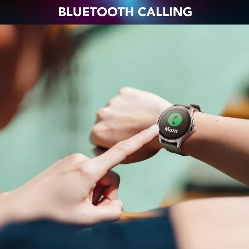 Cellularline ION PRO Round smartwatch Bluetooth® com app, 3,51 cm (1,38 polegadas), TFT, ecrã tátil, 0,00064 GB, 98 g
