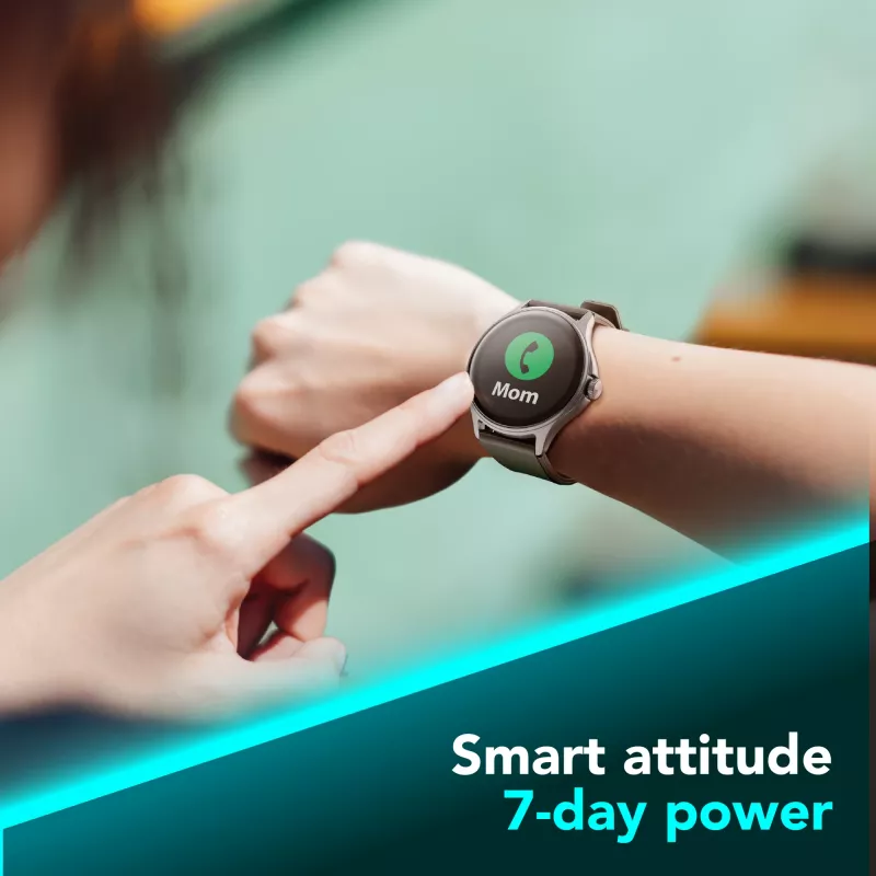 Cellularline ION PRO Round smartwatch Bluetooth® com app, 3,51 cm (1,38 polegadas), TFT, ecrã tátil, 0,00064 GB, 98 g