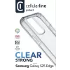 Cellularline Clear Strong – Galaxy S25 Edge capa rígida com bordas de borracha