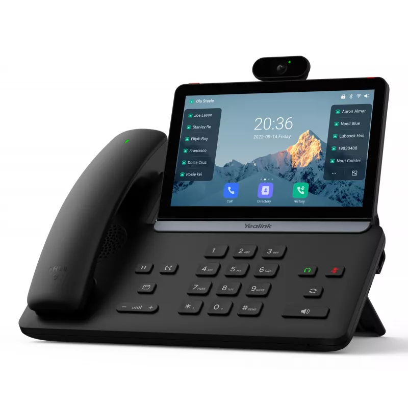 Telefone IP de secretária Yealink SIP-T88V Pro – ecrã tátil, áudio HD, SIP