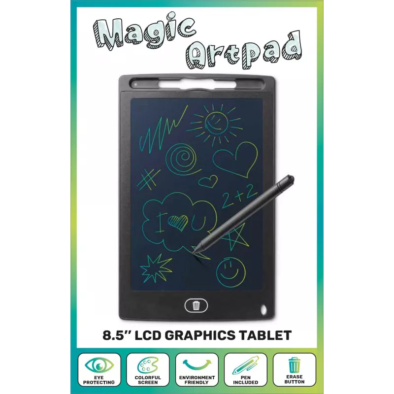 Cellularline LCD Magic Artpad 8,5" Tablet de desenho, preto